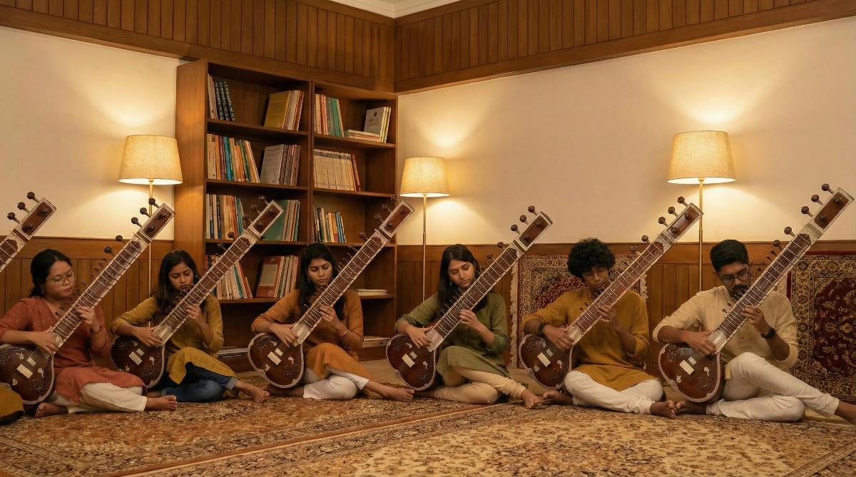 Sitar lesson